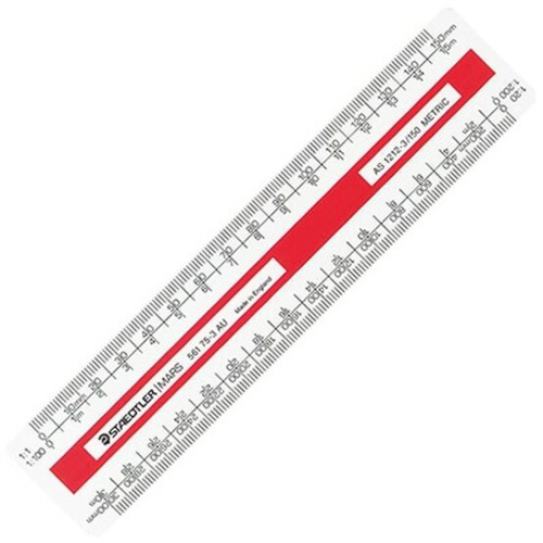 Staedtler Mars Oval Scale Ruler AS1212-3 Staedtler Mars Oval Scale Ruler AS1212-3